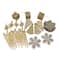 125ct. Champagne Gold Shatterproof 4-Finish Christmas Ornaments